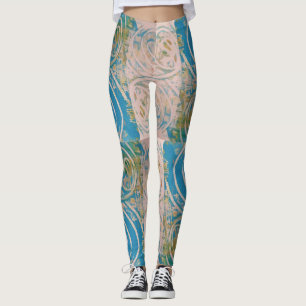 Leggings Balayage bleu