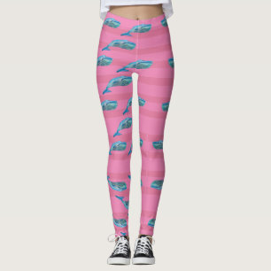 Leggings Baleine Poisson Animaux d'art 