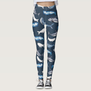 Leggings Baleines d'eau