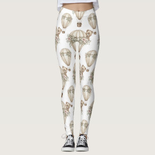 Leggings Ballon à air chaud Ourson Mignon Motif Neutre 6