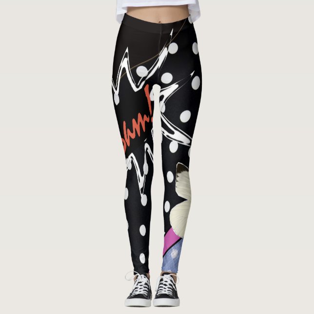 Leggings Bam ! Guêtres noires (Devant)