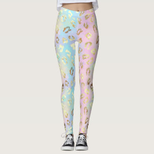 Leggings Bandana à motif léopard couleurs pastel