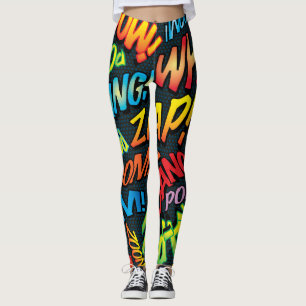 Leggings Bande dessinée Pop Art Sounds