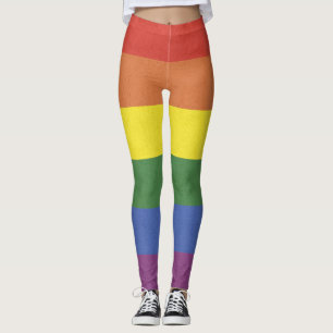 Leggings Bandes arc-en-ciel