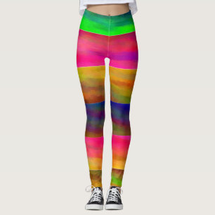Leggings bandes colorées