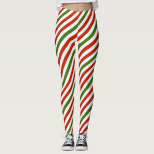 Leggings Bandes colorées de Noël