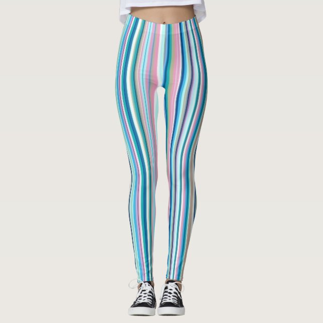 Leggings - Bandes de bonbons (Devant)