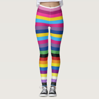 Leggings Bandes de couleurs de l'indicateur de fierté