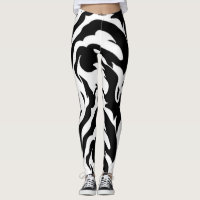 Bandes de tigre noir et blanc