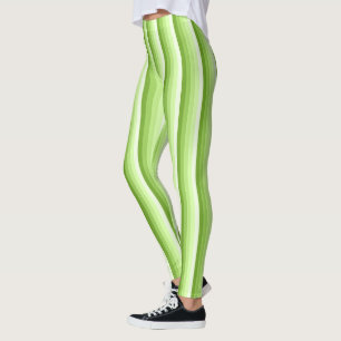 Leggings Bandes d'ombre vert citron