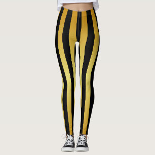 Leggings Bandes d'or sur votre couleur