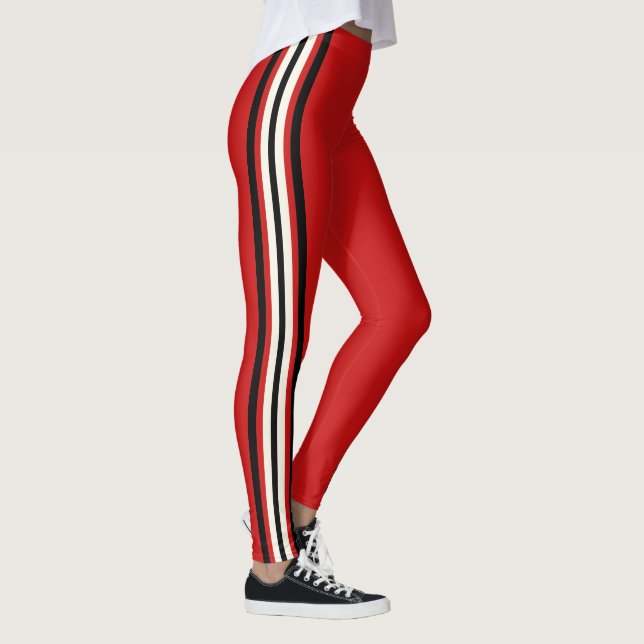 Leggings Bandes Red Racing (Droite)
