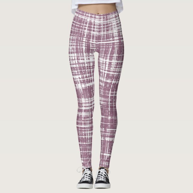 Leggings Bandes rose pâle (Devant)