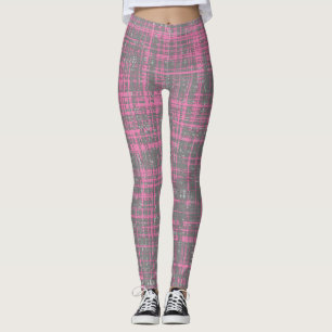 Leggings Bandes rose pâle