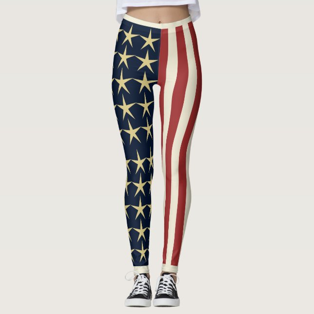Leggings Bannière étoilée (Devant)