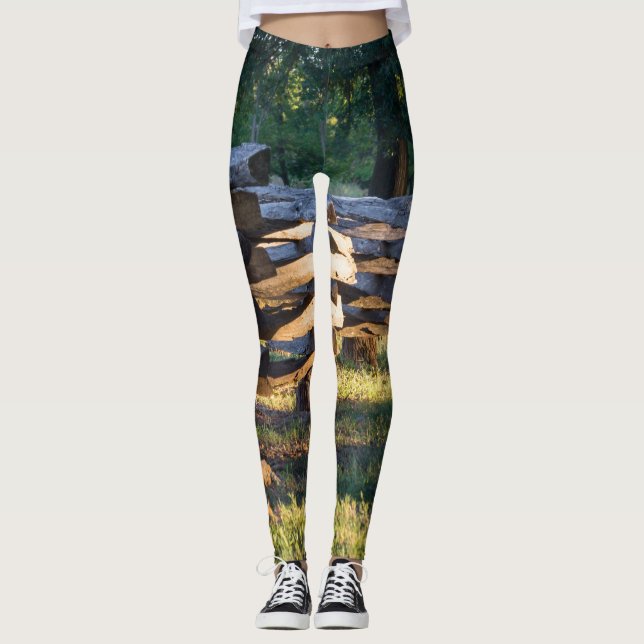 Leggings Barrière de rail fendu (Devant)