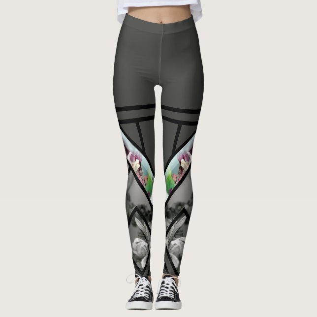 Leggings Bas de fleurs (Devant)
