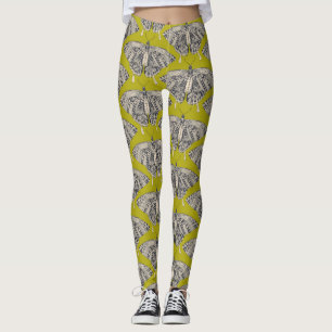 Leggings basalte de citron papillon