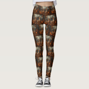 Leggings Basenji Halloween Chien De Nuit Délice