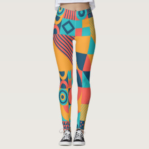 Leggings Bauhaus Retro : les années 70 de la musique géomét