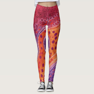 Leggings Beau Art Abstrait traditionnel