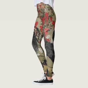 Leggings Beau coq noir