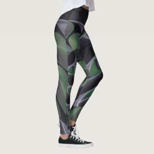 Leggings Beau Kaleidoscope Extraordinaire Ash Green Aurora