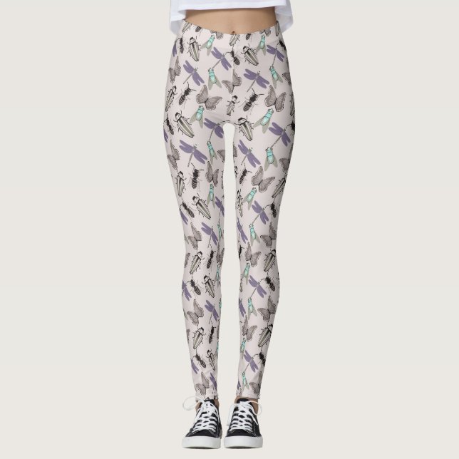 Leggings Beau motif floral (Devant)