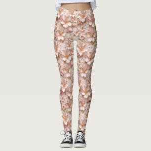Leggings Beau Pastel Rose Doux Floral
