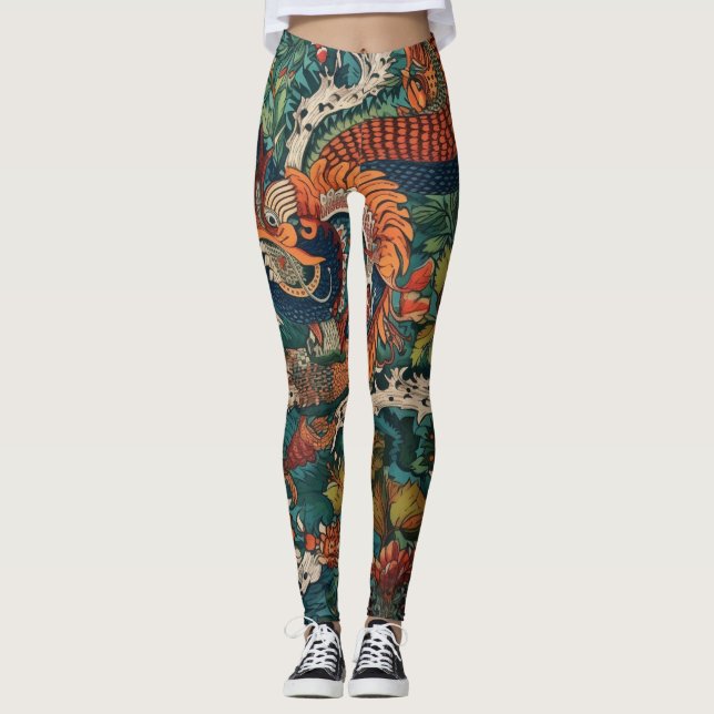 Leggings Beaux hérissons traditionnels (Devant)