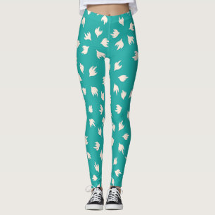Leggings Bébé bleu et blanc élégant