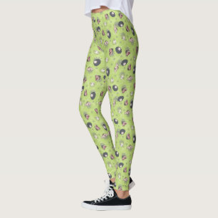 Leggings Beetlejuice   Cute Chibi Toss Pattern