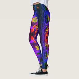 Leggings BELLA DONNA ! - Feuilles violets