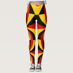 Leggings Belle Edgy Allemagne Inspiré Drapeau couleur