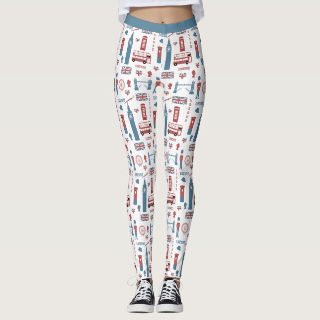 Leggings Belle Londres Angleterre Big Ben Anglais Drapeau Y (Devant)