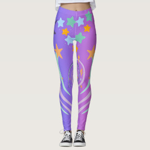 Leggings belles étoiles et coeur
