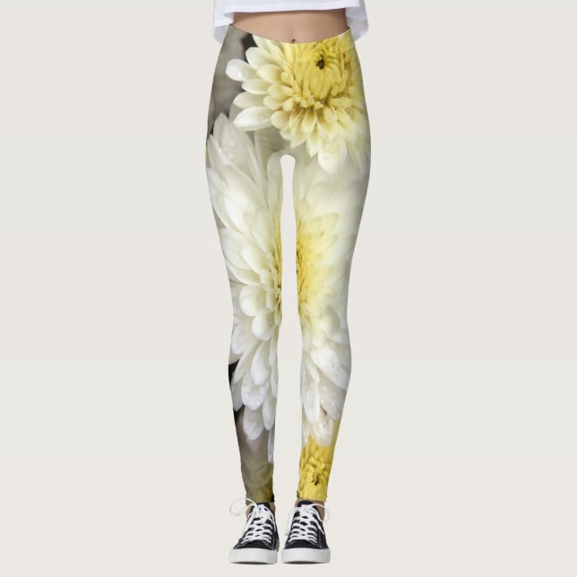 Leggings Belles guêtres de fleur (Devant)