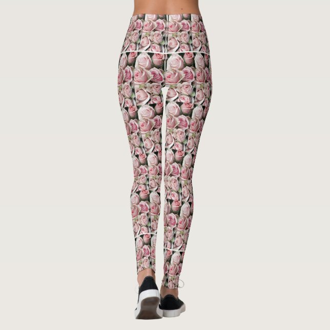 Leggings Belles guêtres de rose de rose (Dos)
