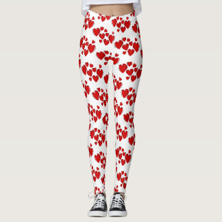 Leggings Belles guêtres rouges de cerfs