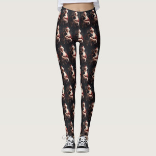 Leggings Berger Allemand Avec Noël Festif Du Père Noël