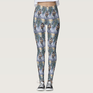 Leggings Bernese Mountain Dog équitation Moto Noël