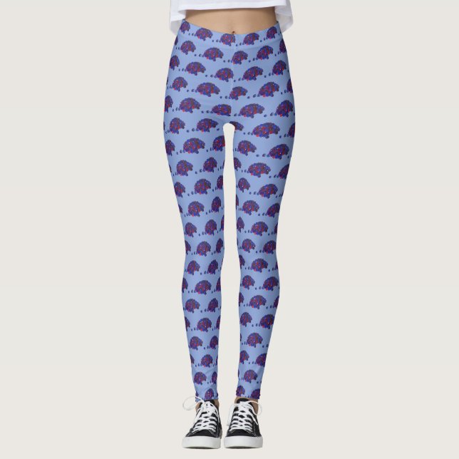 Leggings Berry de canneberges de Montana Huckleberries (Devant)