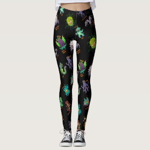 Leggings Bestiaire II de Cthulhu Lovecraft Mythos Chibi
