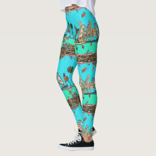Leggings BESTIAIRE MÉDIÉVAL FAISANT DE LA MUSIQUE, Lapin, B
