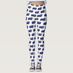 Leggings Béton mélange camion de transport caricature