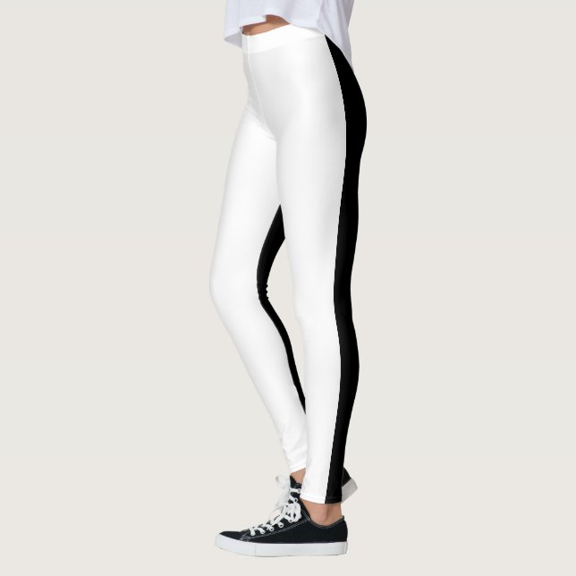 Leggings bicolor en blanco y negro (Gauche)