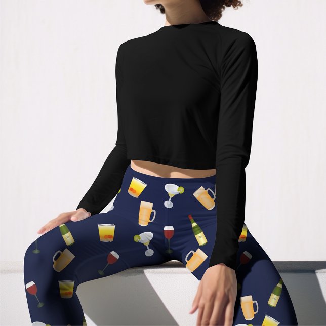 Leggings Bière, Vin Et Margarita (Créateur téléchargé)