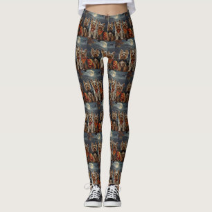 Leggings Biewer Terrier Halloween Éffrayant
