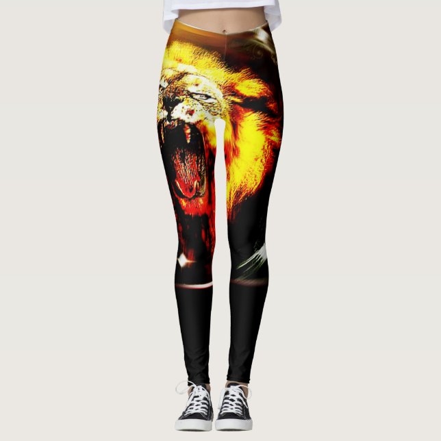 Leggings Big Cat Models : Mad Lions 02-02 (Devant)