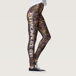 Leggings Bijoux Galaxy Parties scintillant or TEXTE PERSONN